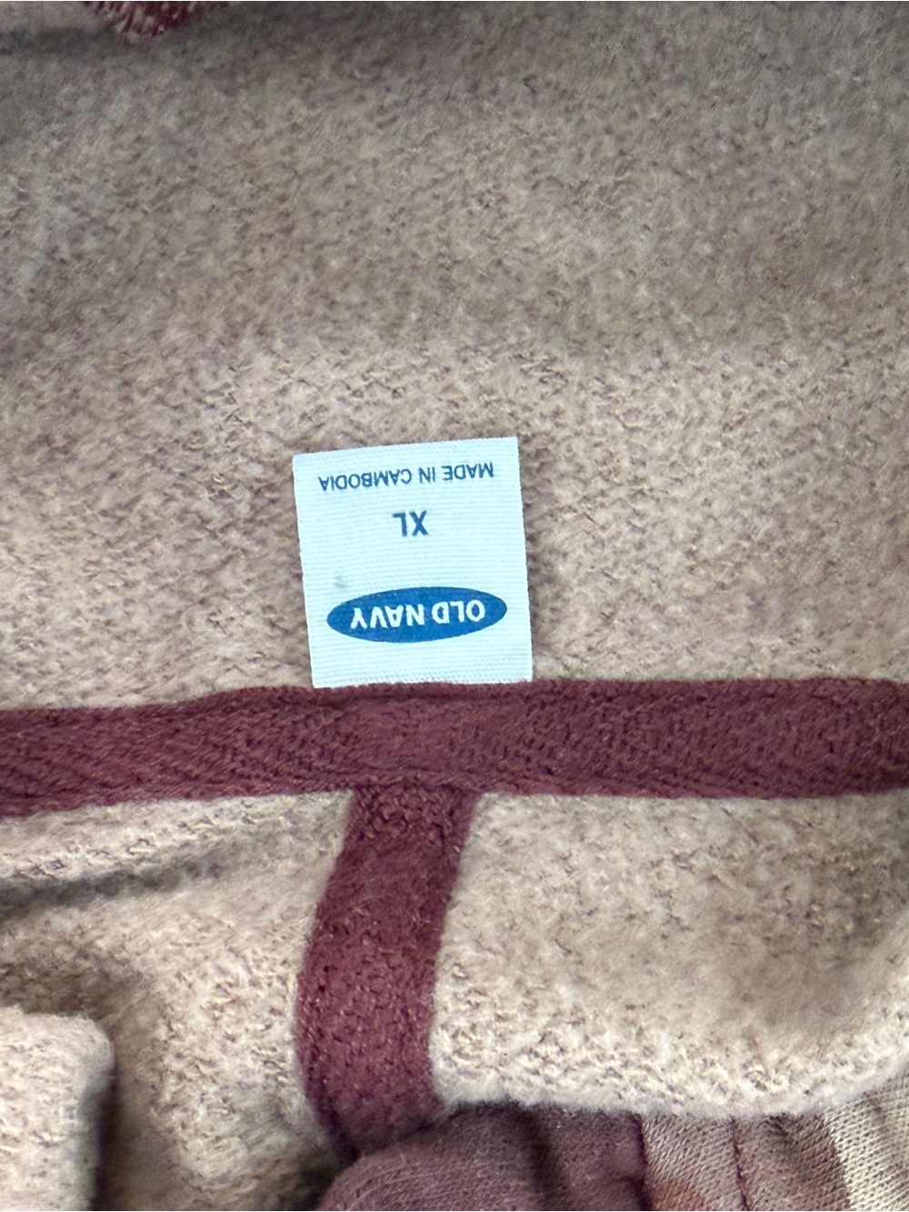 Old Navy Brown & Tan Camo Pullover Hoodie - Picture 3 of 3